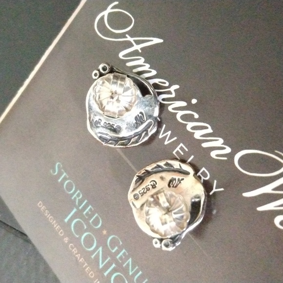 Carolyn Pollack American West Sterling Silver Earrings .925 - Picture 6 of 6